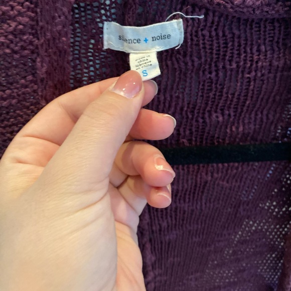 Silence and noise half balloon sleeve oversized cardigan - Picture 2 of 2